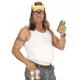 Casquette de beauf avec cheveux