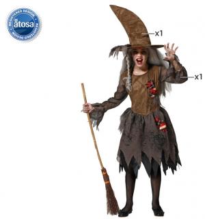 Sorcière marron taille 5/6 ans