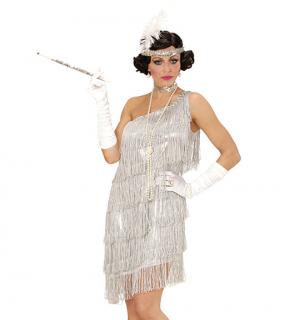 Robe Charleston frangée argent taille XL