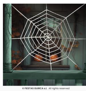 Décoration toile d'araignée géante