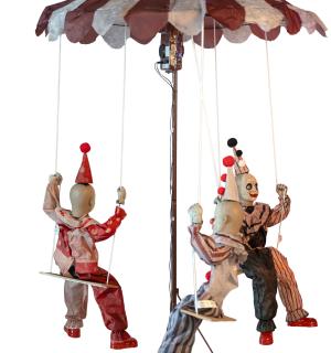 Animatronic manège avec 3 clowns 220cm pour cirque effrayant