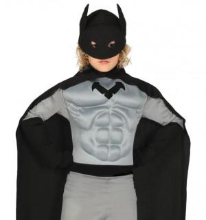 Batboy gris musclé taille 10/12 ans