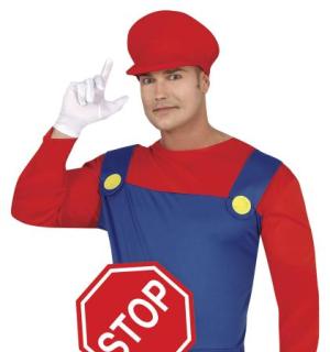 Plombier bleu et rouge taille M