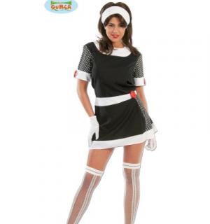 Robe année 60 noire/blanche