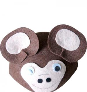 Coiffe de singe feutrine