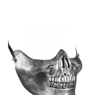1/2 masque tête de mort